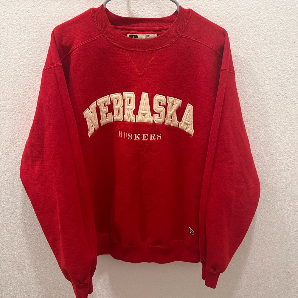 VINTAGE Nebraska Cornhuskers Pullover Crewneck Sweatshirt Large